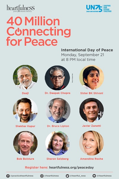 Leaders in Peace Building, Science, Mindfulness and Spirituality to Transmit the Experience of Peace to 40 Million People Across the Globe on, News, KonexioNetwork.com